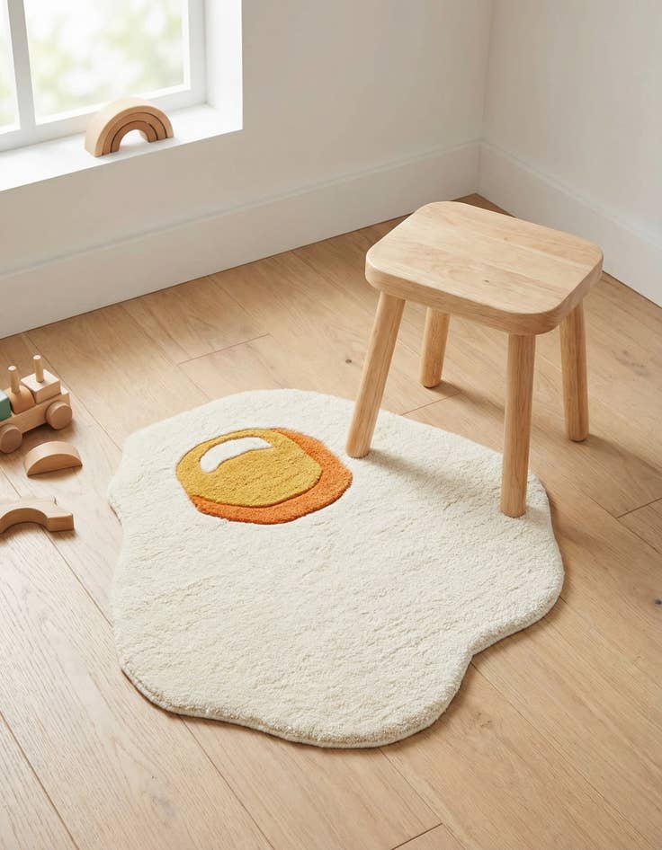 Detail image of 2' x 2' Playtime Kids Wool Freeform Rug