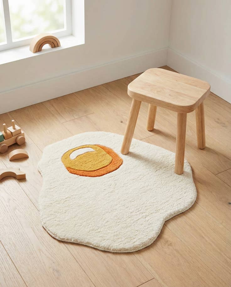 Detail image of 2' x 2' Playtime Kids Wool Freeform Rug