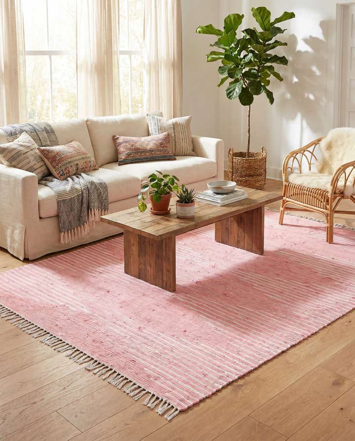 7' 10 x 10' Hand Woven Chindi Cotton Rug