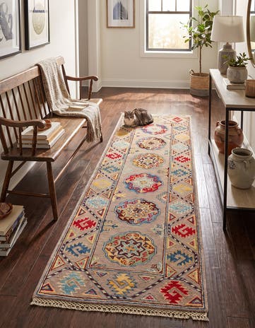 2' x 5' 9 Hand Knotted Kazak Runner Rug