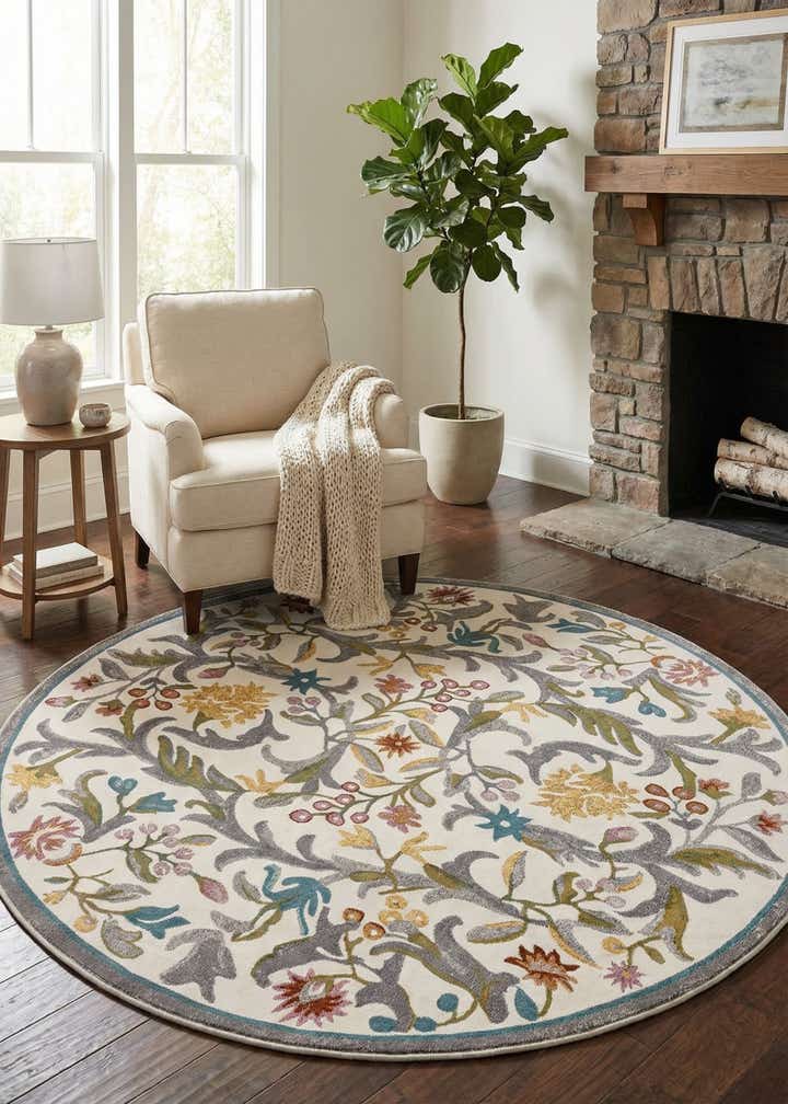 8' x 8' Blossom Round Rug