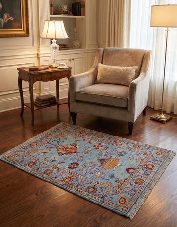2' 9 x 4' Hand Knotted Ariana Ziegler Rug