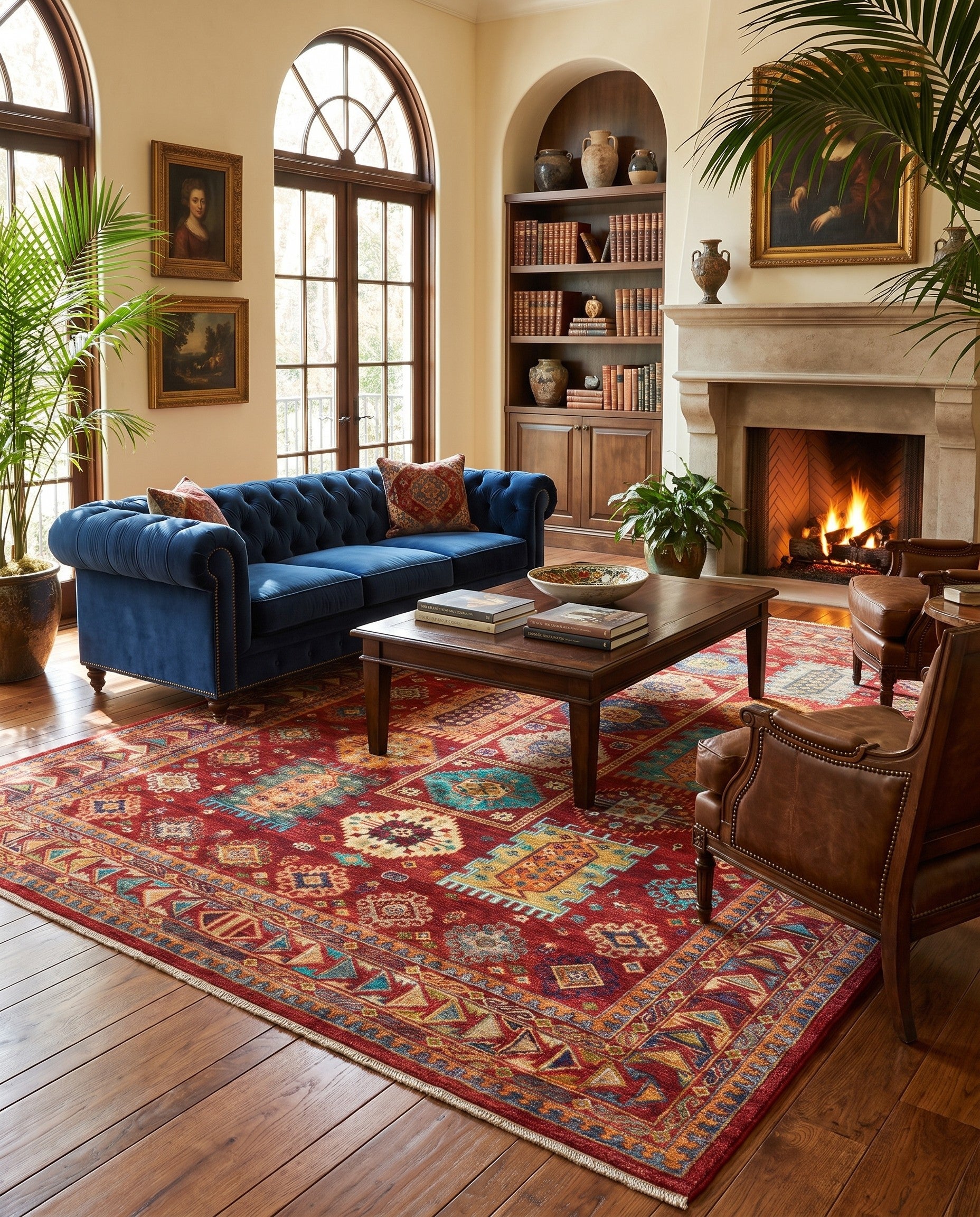 7' 1 x 10' 6 Hand Knotted Ariana Ziegler Rug