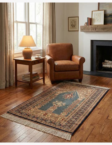 2' 7 x 4' 2 Hand Knotted Bokhara Wool Rug