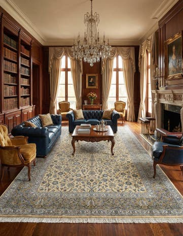 9' 9 x 16' 5 Kashan Wool Rug