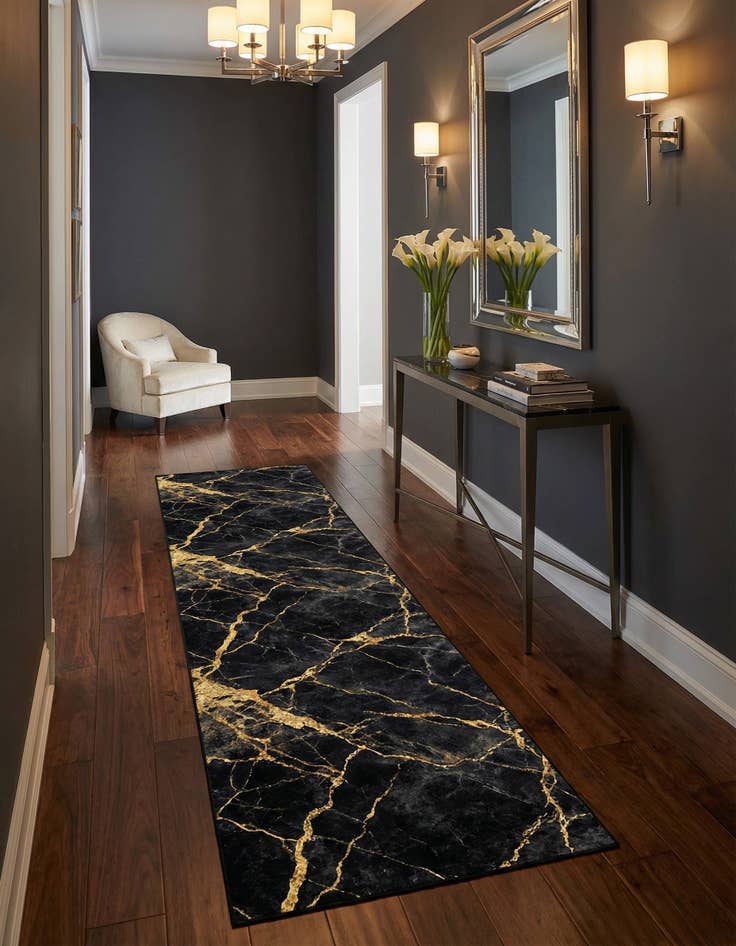 Detail image of 2' 7 x 12' Vogue Geo Runner Rug