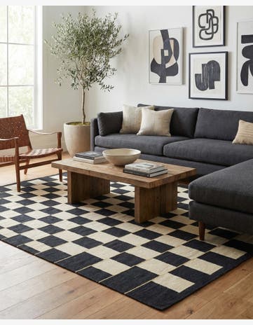 6' x 8' Hand Woven Kilim Modern Wool Rug