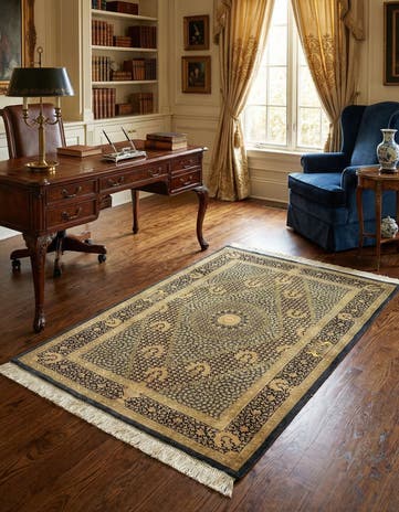 2' 8 x 4' Ghom Silk Rug