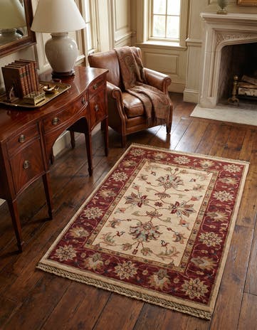 2' x 2' 9 Hand Knotted Ziegler Rug