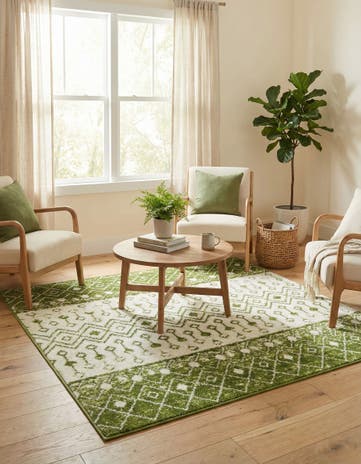 5' 3 x 5' 3 Moroccan Trellis Square Rug