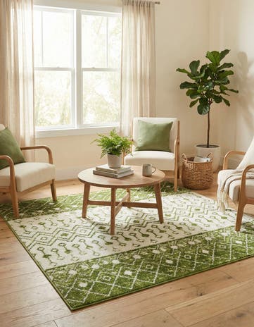 5' 3 x 5' 3 Moroccan Trellis Square Rug