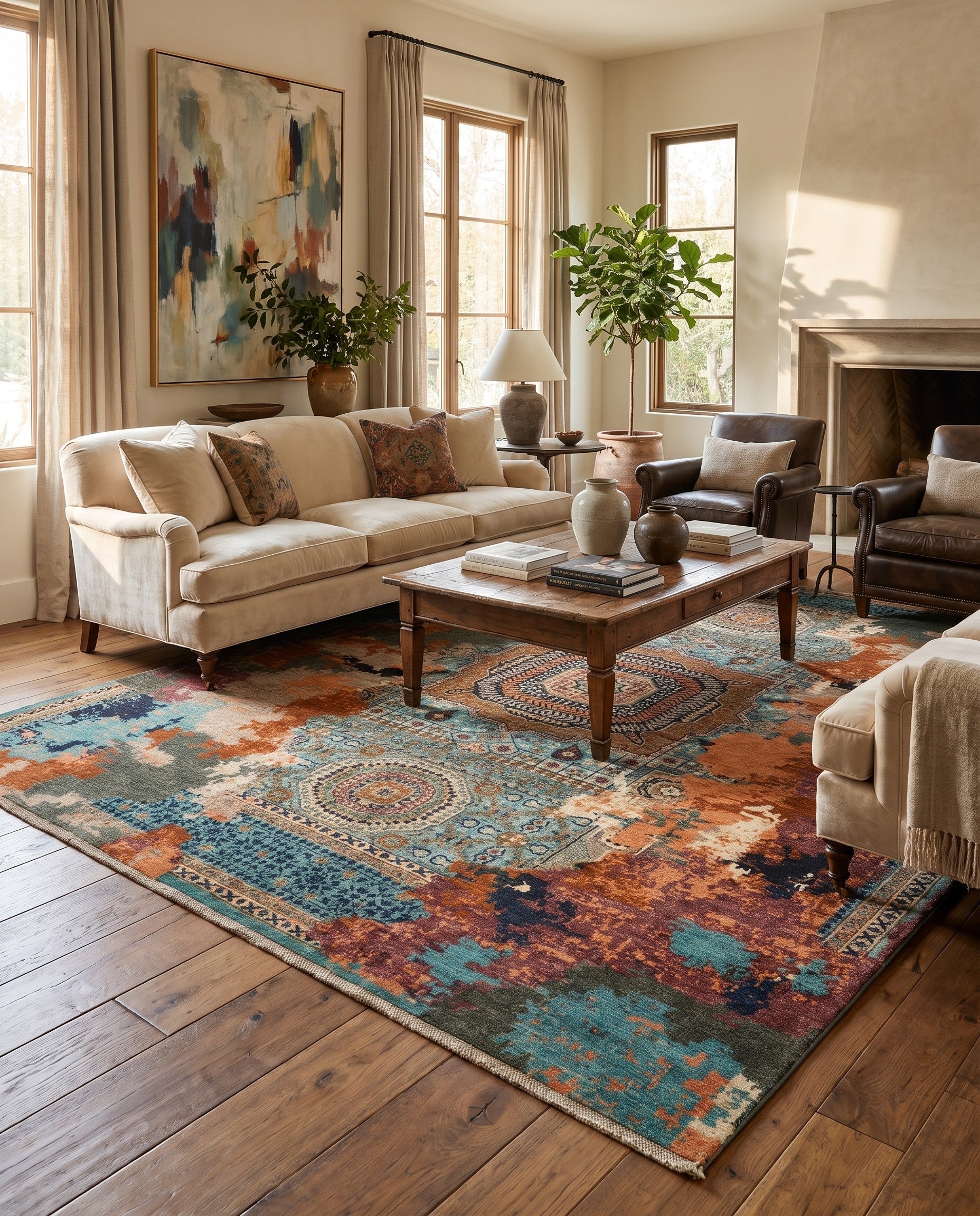8' 2 x 9' 8 Hand Knotted Mamluk Ziegler Rug