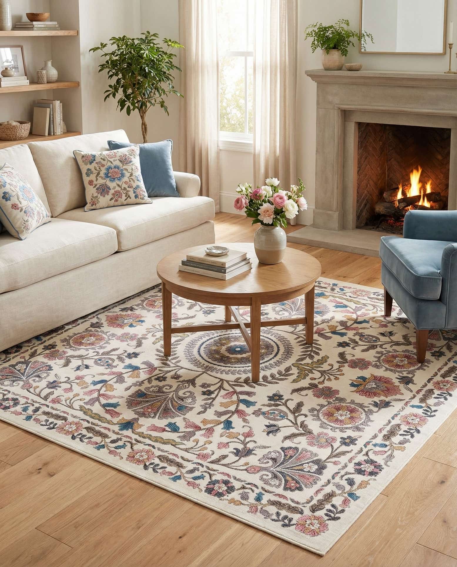 8' x 8' Blossom Square Rug