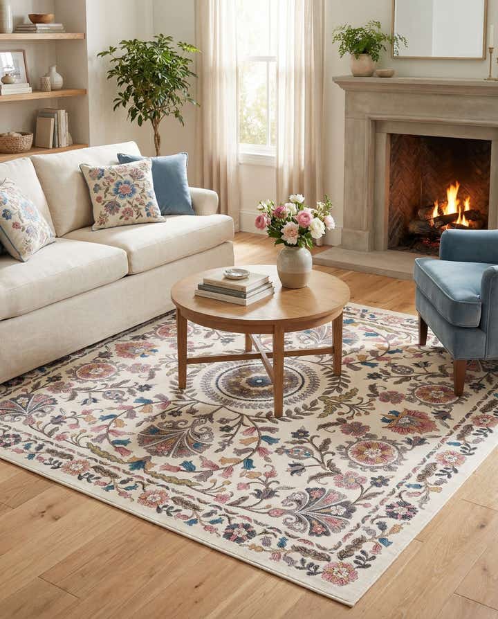8' x 8' Blossom Square Rug