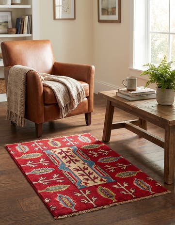 2' x 3' Hand Knotted Kazak Rug