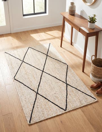 3' 3 x 5' 1 Handmade Braided Jute Rug