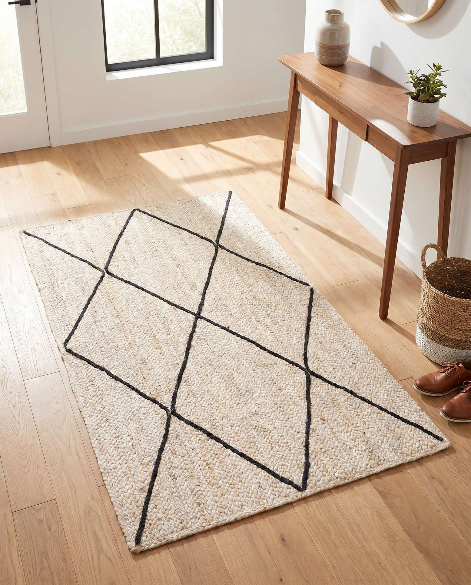 3' 3 x 5' 1 Handmade Braided Jute Rug