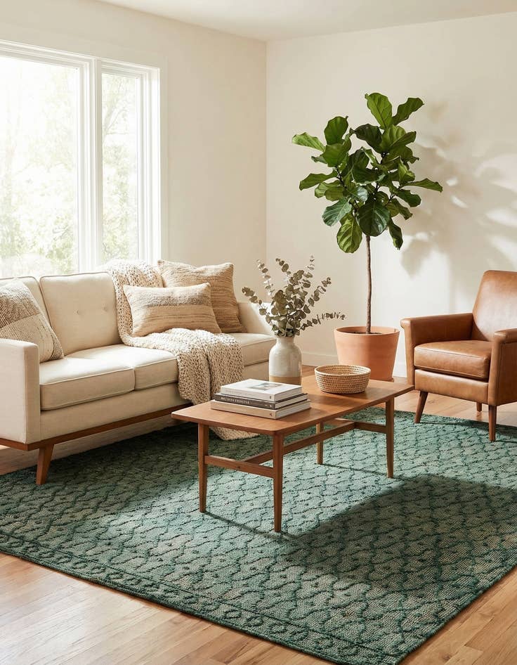 Detail image of 7' 10 x 10' Hand Woven Larsa Jute Rug