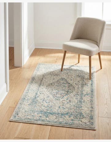 Ivory and Gray Finsbury Rug