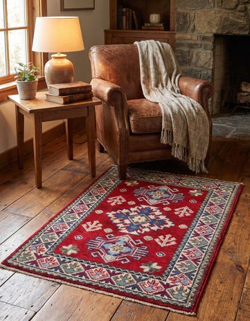 2' x 3' Hand Knotted Kazak Rug
