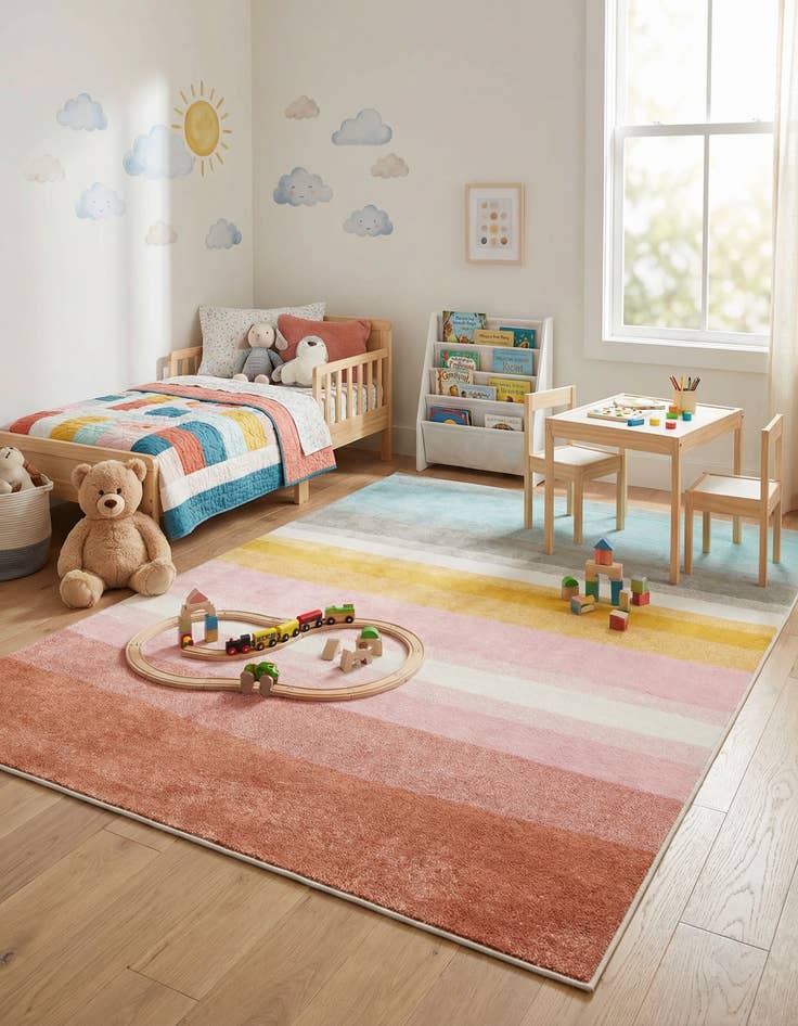 Detail image of 7' 10 x 11' Whimsy Kids Rug