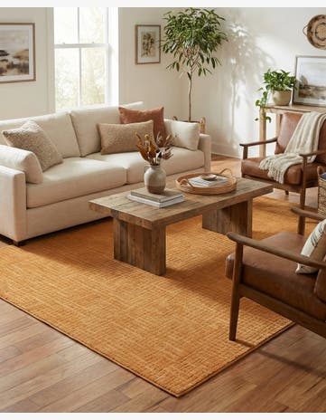 Goldenrod Glow Textura Designer Rug