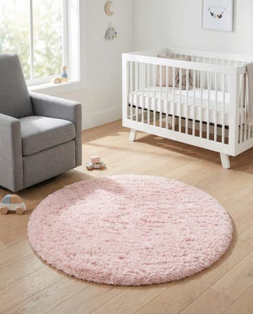  3' 3 x 3' 3 Infinity Shag Round Rug
