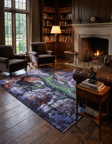 4' 10 x 5' 8 Hand Knotted Ultra Vintage Persian Wool Rug