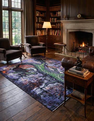4' 10 x 5' 8 Hand Knotted Ultra Vintage Persian Wool Rug