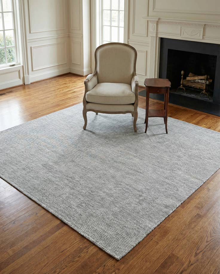 Detail image of 6' 1 x 6' 1 Hand Woven Jill Zarin English Manor Wool Square Rug