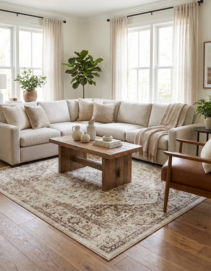 Detail image of 7' 10 x 10' Monte Carlo Rug With Pad Bundle