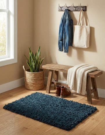 Navy Blue Everyday Shag Rug