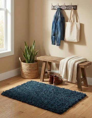 Navy Blue Everyday Shag Rug