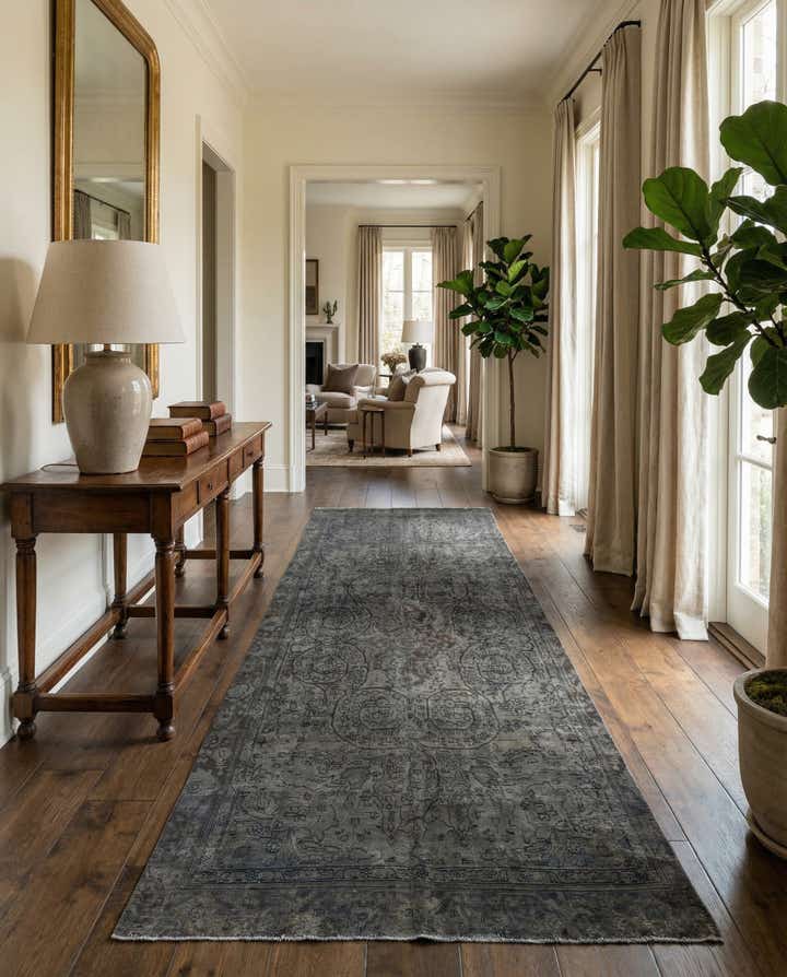 6' 4 x 12' Hand Knotted Ultra Vintage Persian Wool Runner Rug