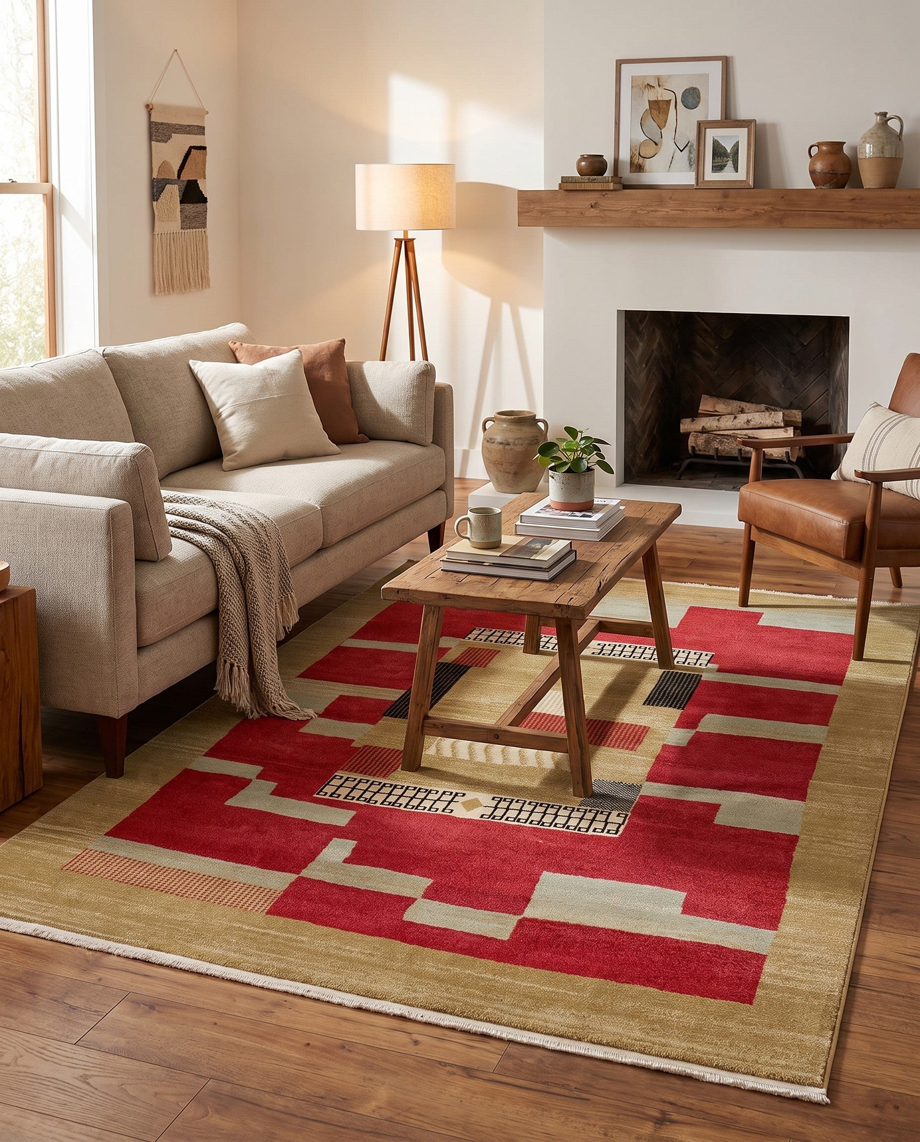 Rust Red Kashkuli Gabbeh Rug