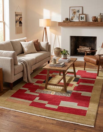 Rust Red Kashkuli Gabbeh Rug