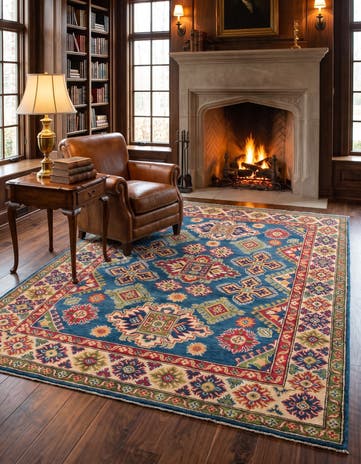 5' x 6' 8 Hand Knotted Kazak Rug