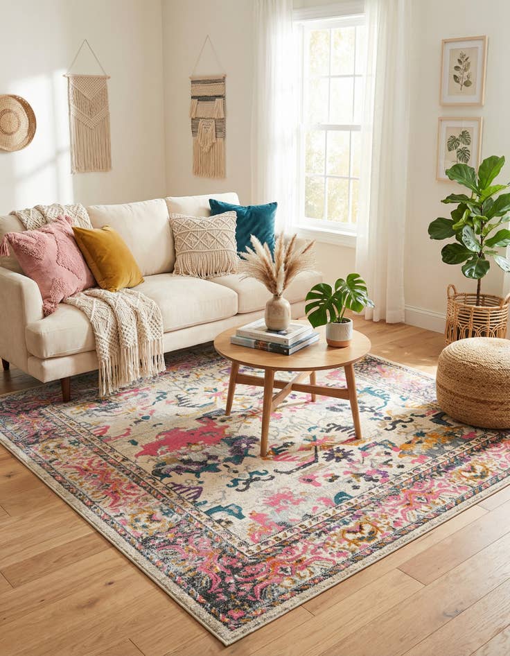 Detail image of 8' x 8' Delilah Square Rug