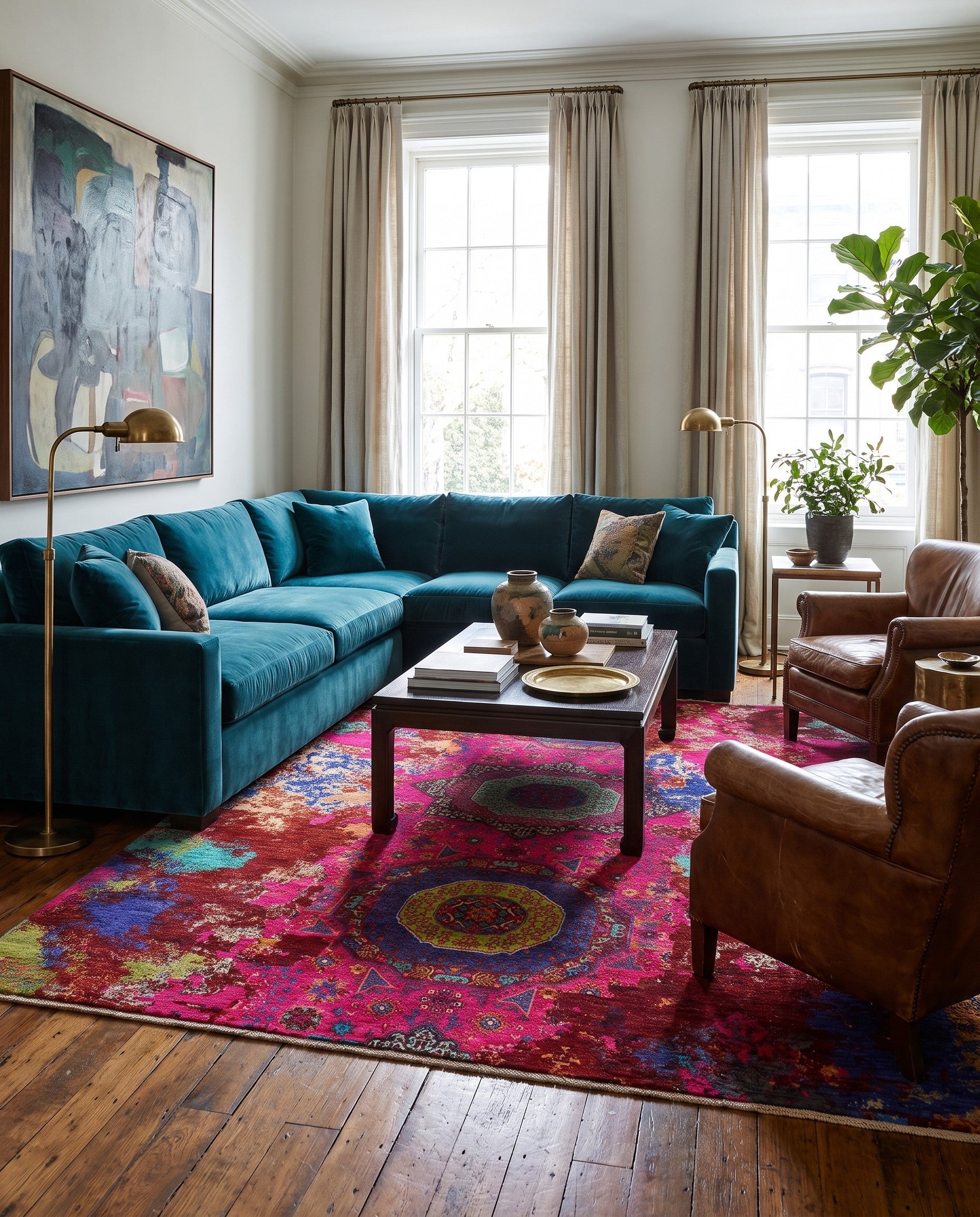 8' 3 x 9' 9 Hand Knotted Mamluk Ziegler Rug