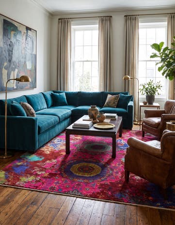 8' 3 x 9' 9 Hand Knotted Mamluk Ziegler Rug