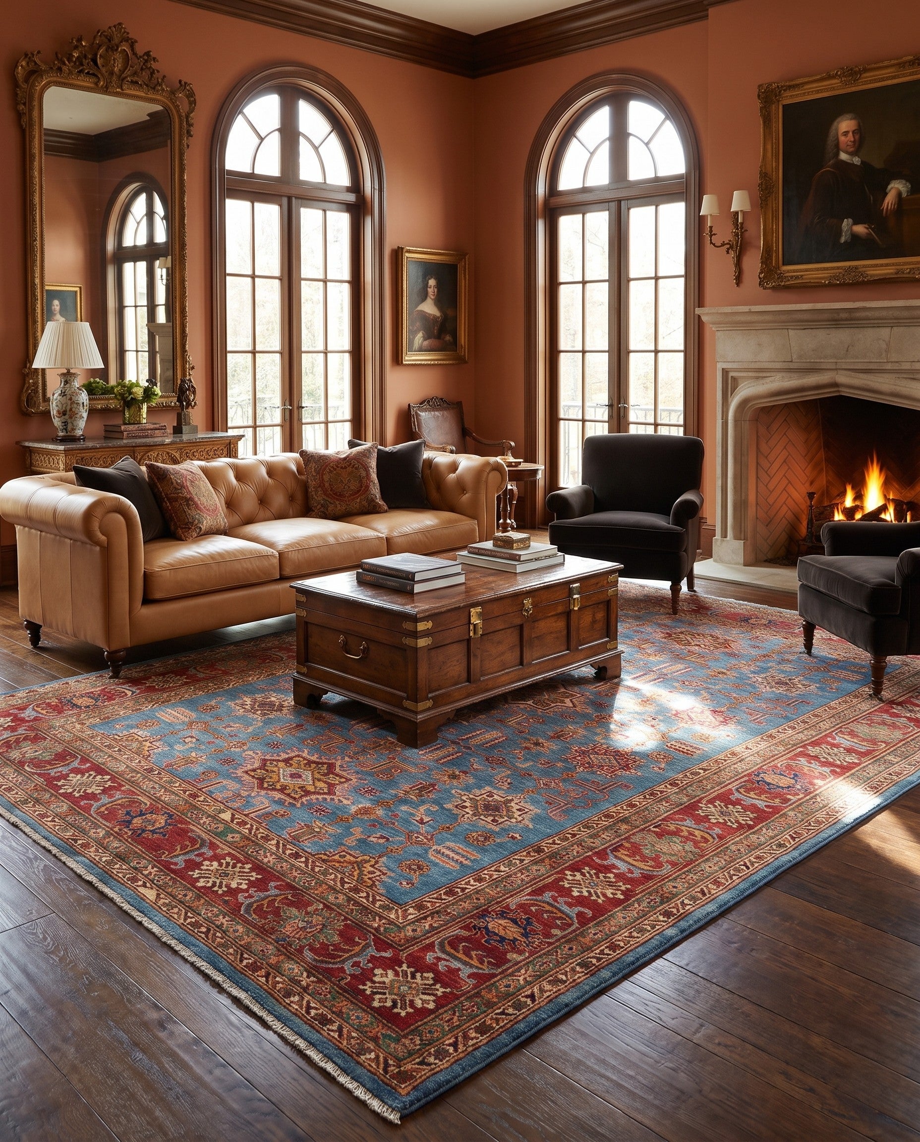 6' 9 x 9' 1 Hand Knotted Kazak Rug
