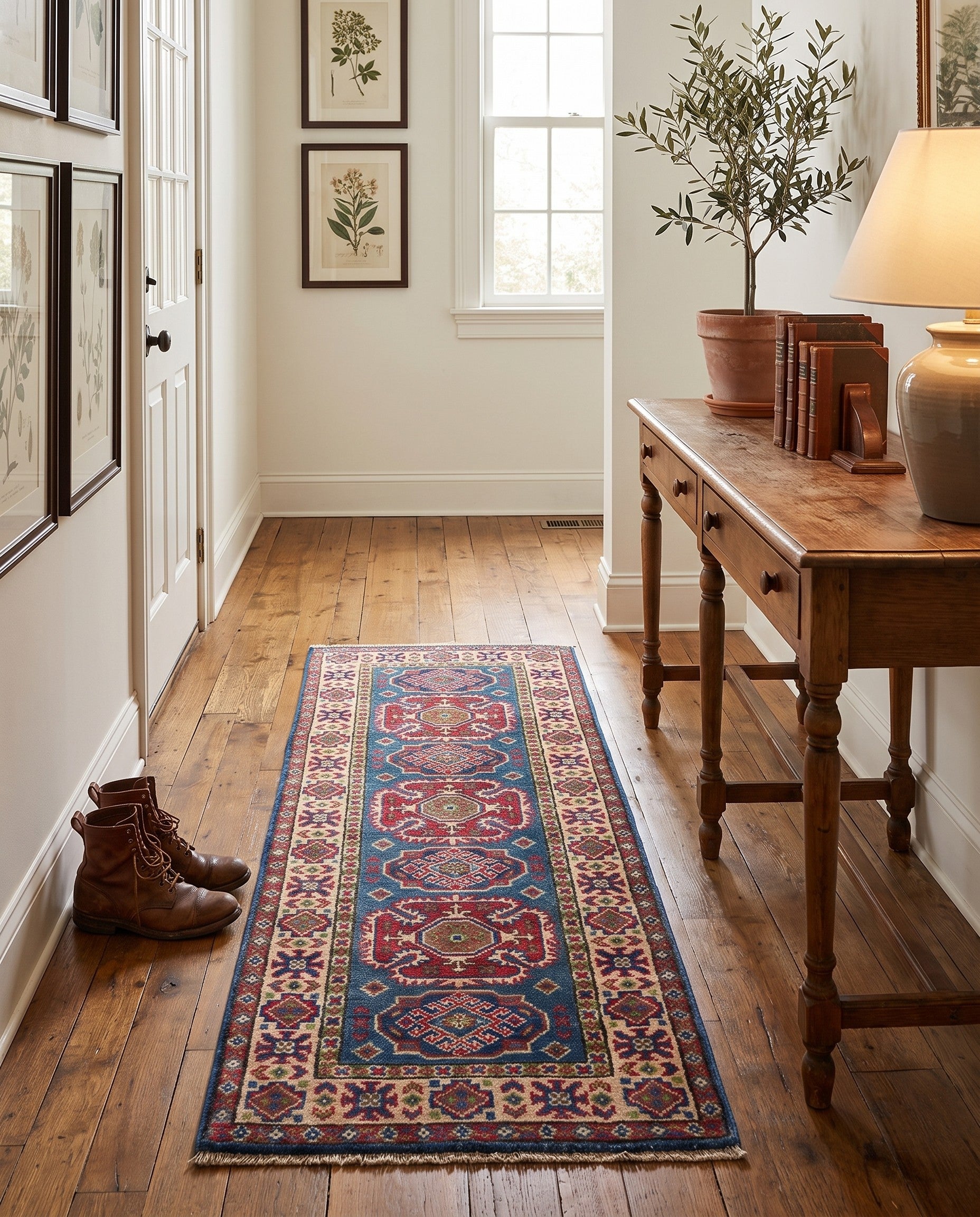 2' 1 x 5' 11 Hand Knotted Kazak Runner Rug