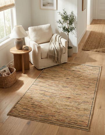 3' x 4' 7 Hand Knotted Modern Ziegler Rug