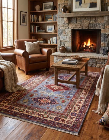 3' 4 x 5' 5 Hand Knotted Kazak Rug