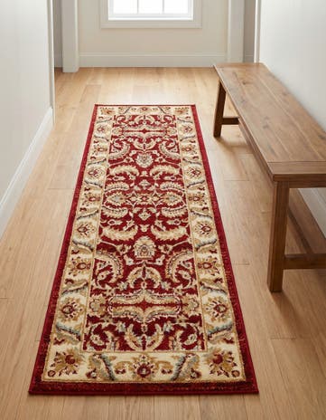 Red Aditi Runner Rug