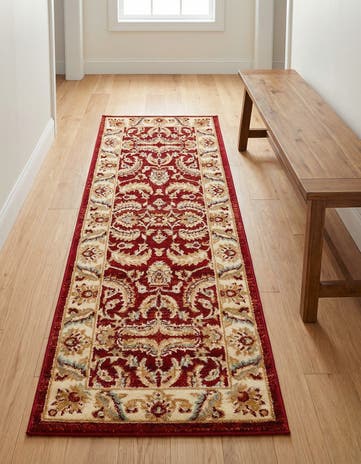 Red Aditi Runner Rug