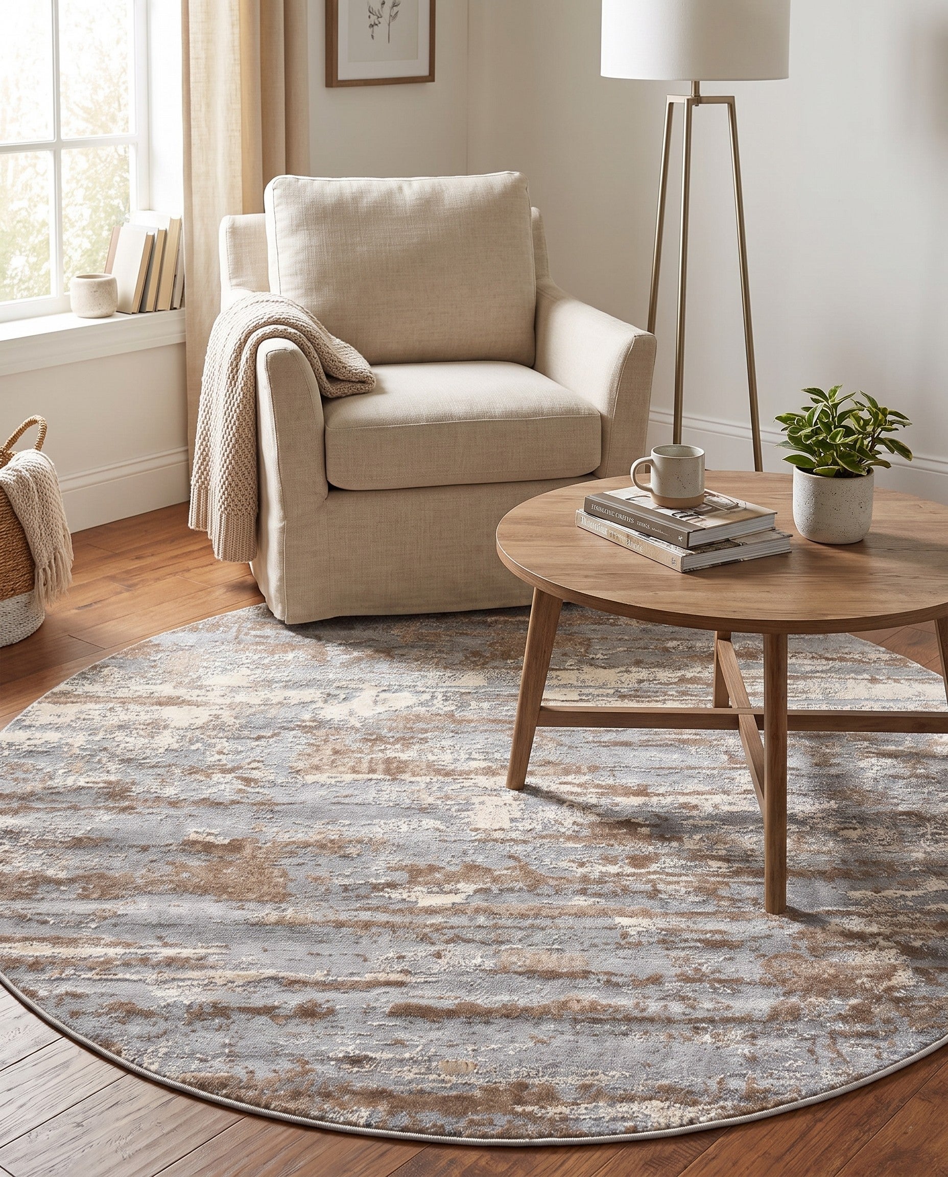 6' x 6' Caspian Round Rug