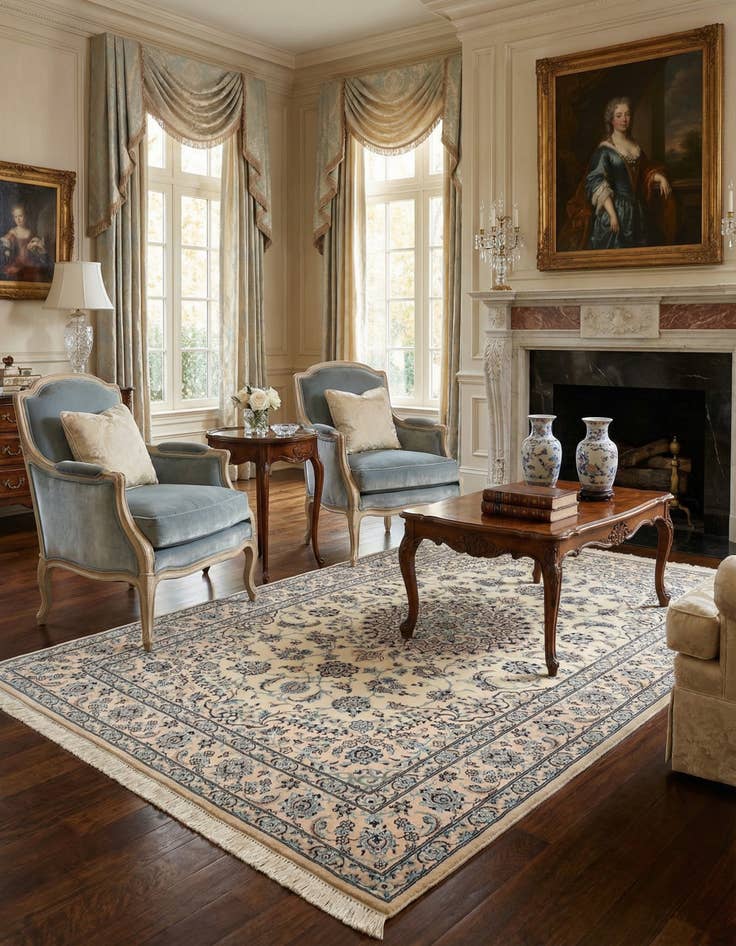 Detail image of 4' 3 x 6' 9 Nain Rug