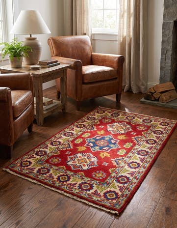 2' x 3' 1 Hand Knotted Kazak Rug