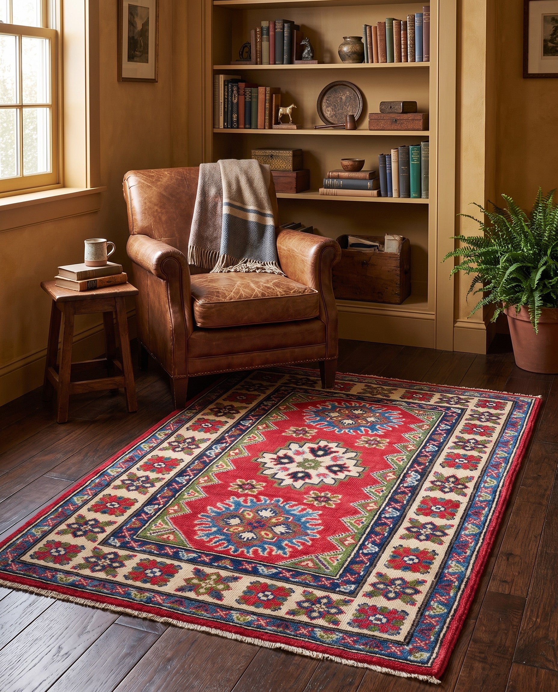 2' 8 x 4' 2 Hand Knotted Kazak Rug